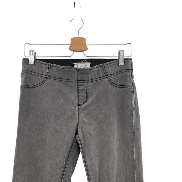 Free People Pull-On Flared Bell Bottom Jeans Denim Gray Size 27 - Picture 2 of 10